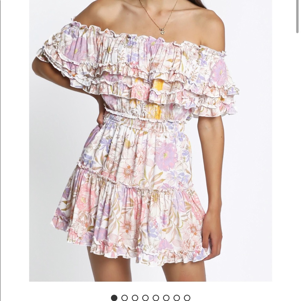 Showpo Floral off the shoulder Dress